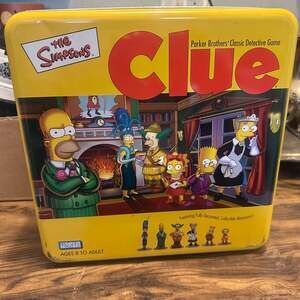The Simpsons Clue Board Game 2nd Edition 2002